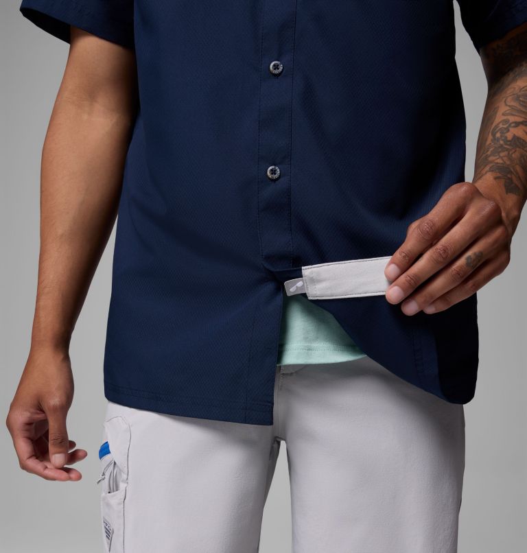 Men’s PFG Slack Tide Camp Shirt, Color: Collegiate Navy, image 6