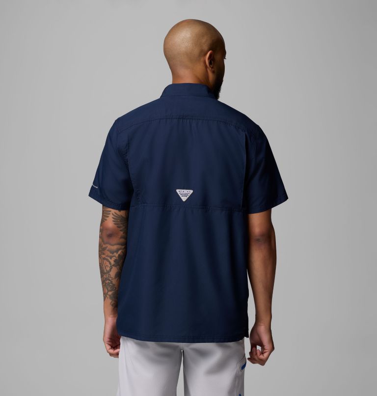 Men’s PFG Slack Tide Camp Shirt, Color: Collegiate Navy, image 3