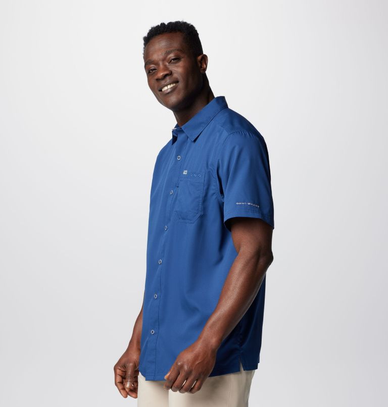 Men’s PFG Slack Tide Camp Shirt, Color: Carbon, image 4