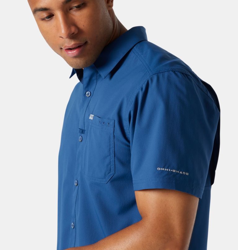 Men's PFG Slack Tide Camp Shirt, Color: Carbon, image 7