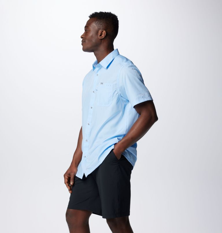 Men’s PFG Slack Tide Camp Shirt, Color: Sail, image 4