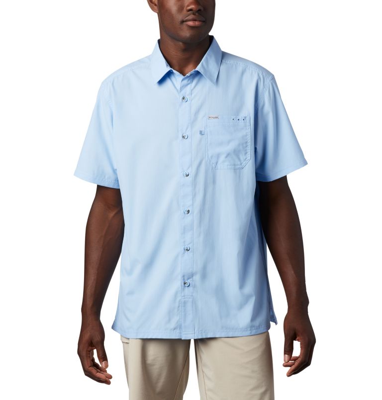 Sun-Protective Fabric Men's Button-Up Shirts