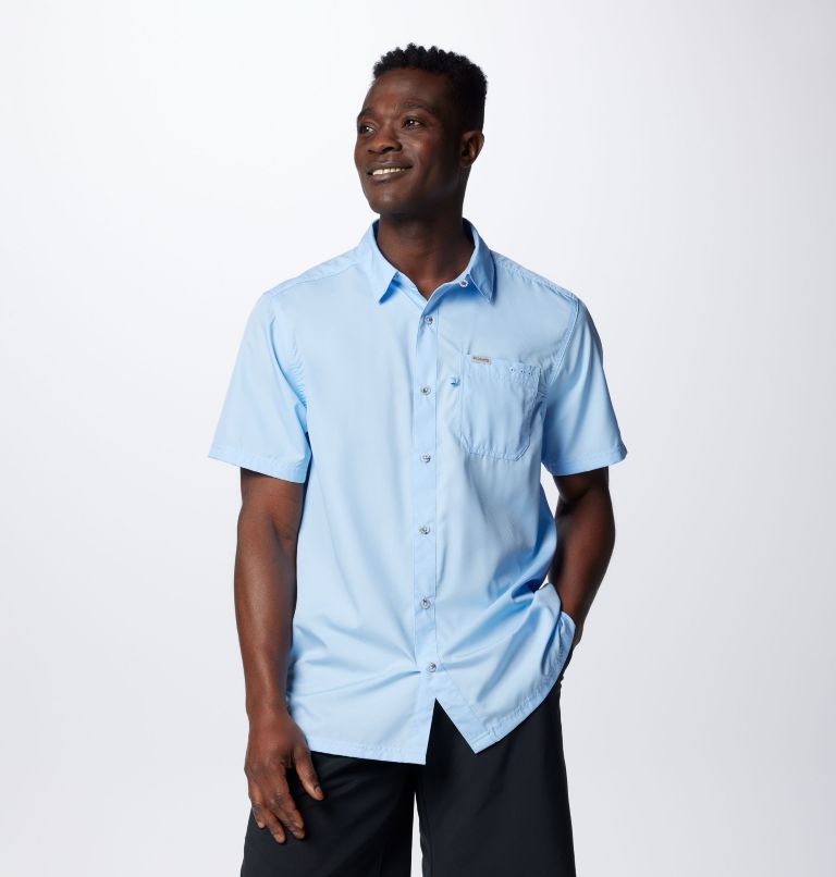 Men’s PFG Slack Tide Camp Shirt, Color: Sail, image 1