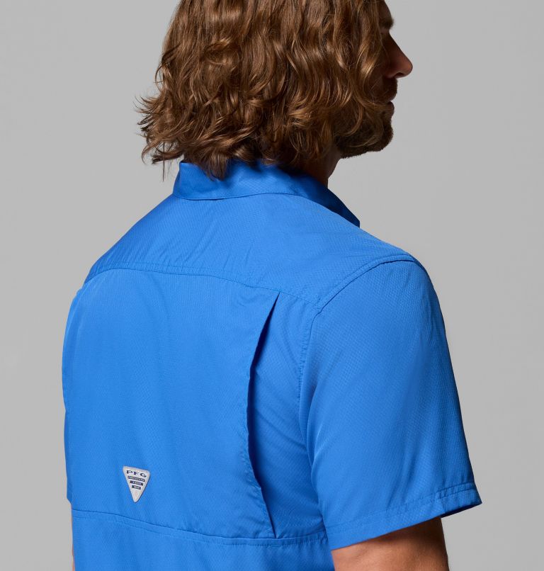 Men’s PFG Slack Tide Camp Shirt, Color: Vivid Blue, image 6