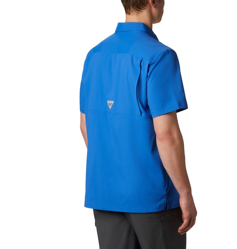 Men’s PFG Slack Tide Camp Shirt, Color: Vivid Blue, image 2