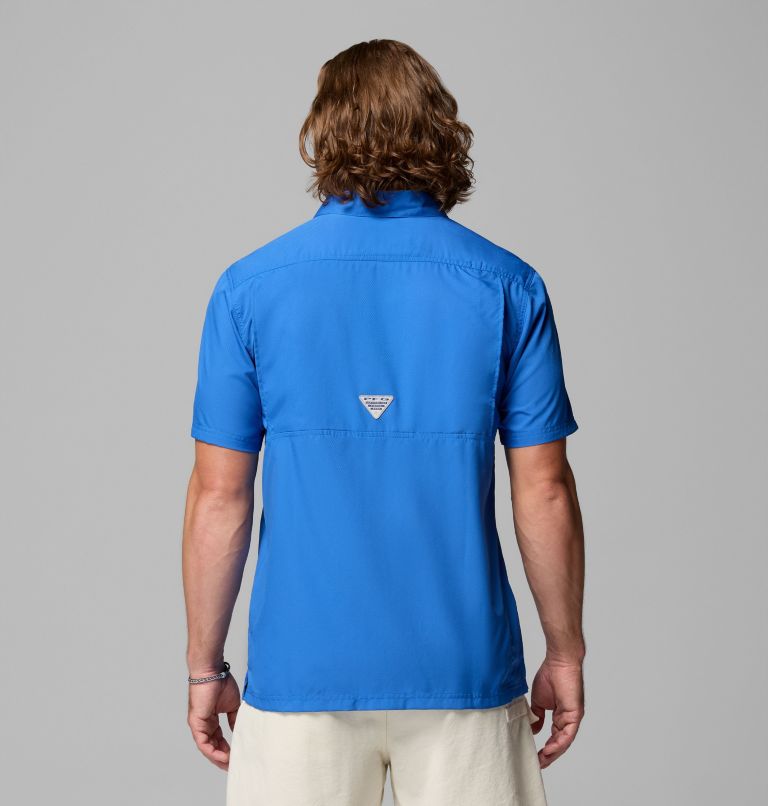 Men’s PFG Slack Tide Camp Shirt, Color: Vivid Blue, image 3