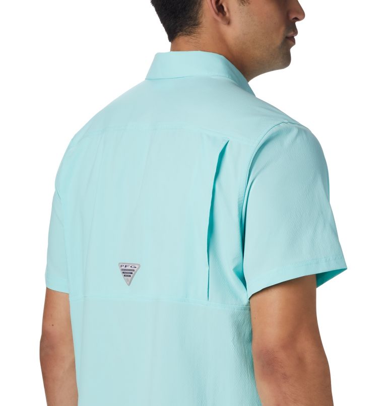 Men's PFG Slack Tide Camp Shirt, Color: Gulf Stream, image 4