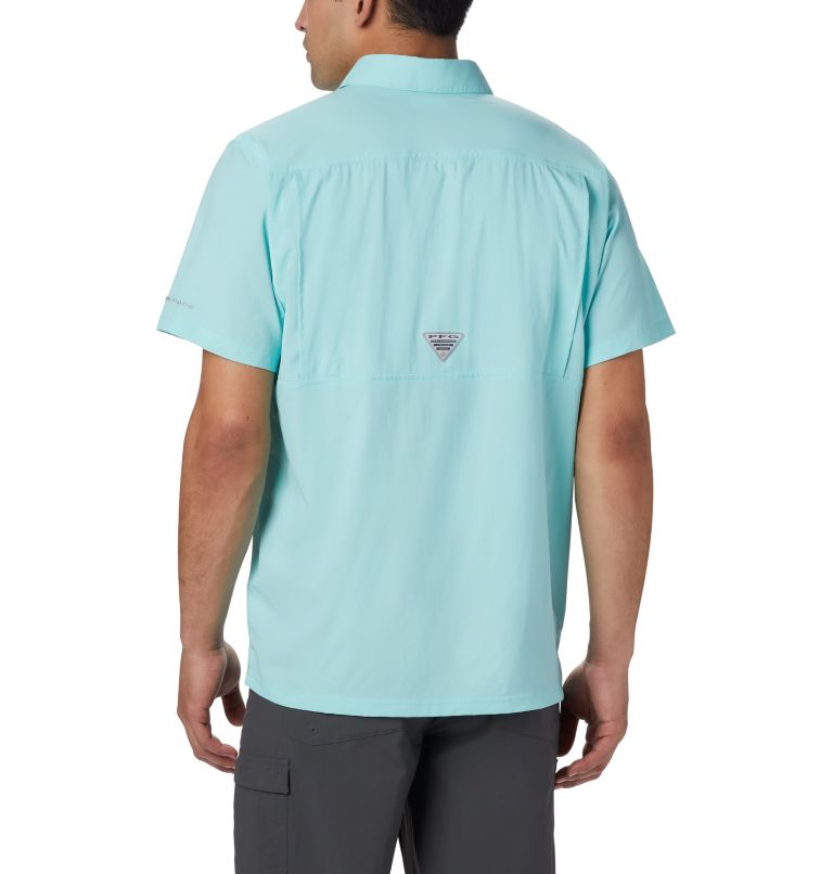 Men's PFG Slack Tide Camp Shirt, Color: Gulf Stream, image 2