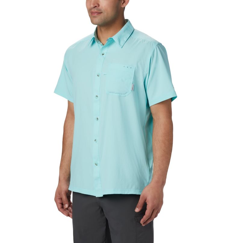 Men's PFG Slack Tide Camp Shirt, Color: Gulf Stream, image 1