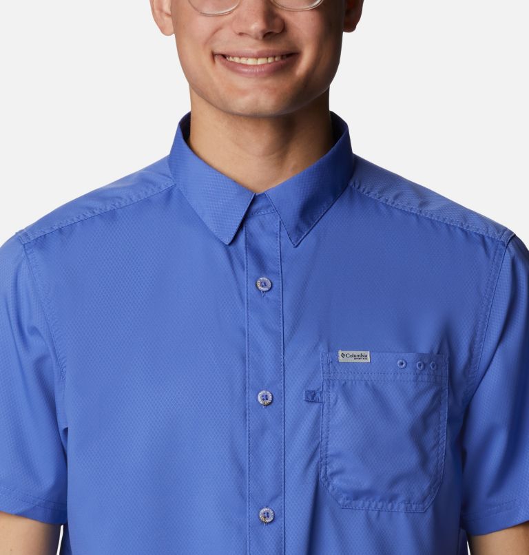 Men's PFG Slack Tide Camp Shirt - Tall, Color: Violet Sea, image 4