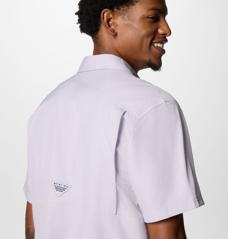 Men’s PFG Slack Tide Camp Shirt, Color: Lavender Pearl, image 6