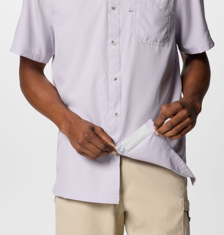 Men’s PFG Slack Tide Camp Shirt, Color: Lavender Pearl, image 7