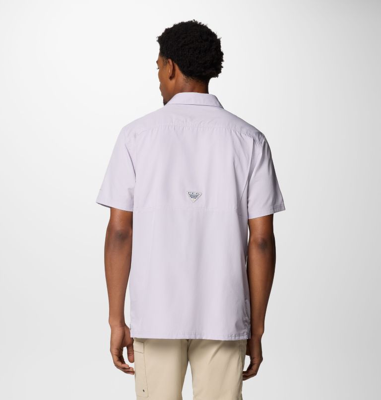 Men’s PFG Slack Tide Camp Shirt, Color: Lavender Pearl, image 3