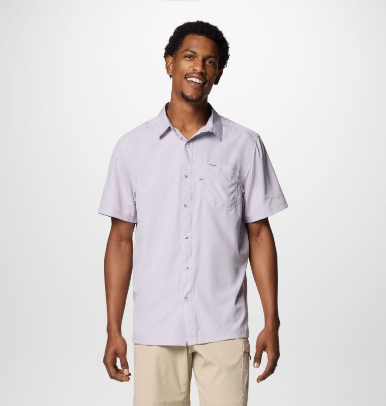 Men’s PFG Slack Tide Camp Shirt, Color: Lavender Pearl, image 1