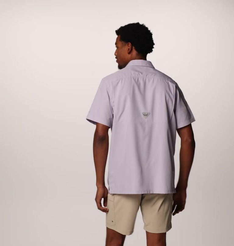 Men’s PFG Slack Tide Camp Shirt, Color: Lavender Pearl