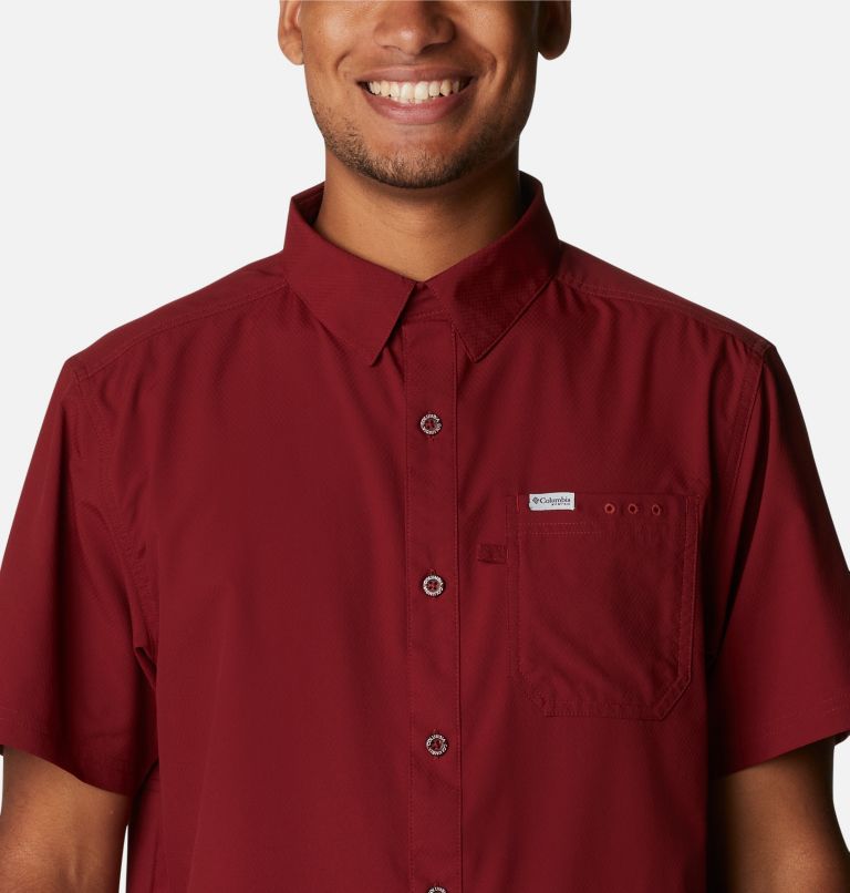 Men’s PFG Slack Tide Camp Shirt, Color: Red Jasper, image 4
