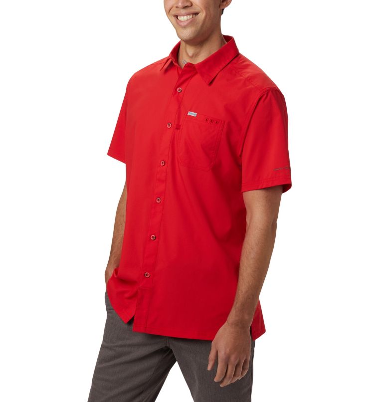Men’s PFG Slack Tide Camp Shirt, Color: Red Spark, image 1