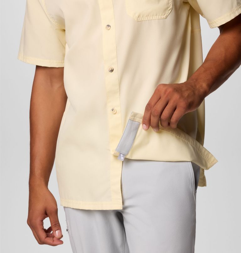 Men’s PFG Slack Tide Camp Shirt, Color: Lemon Wash, image 7