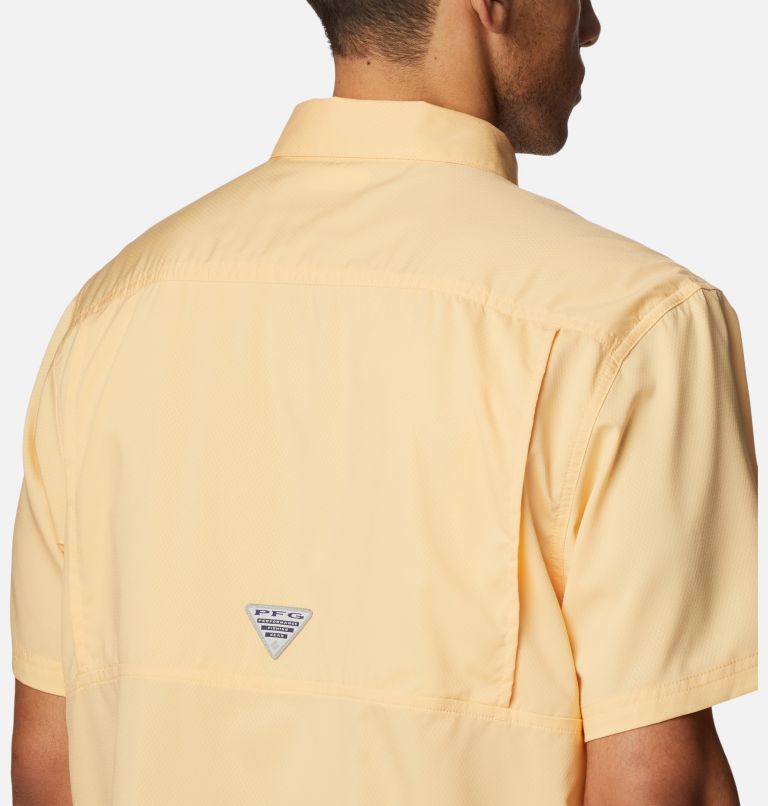 Thumbnail: Men's PFG Slack Tide Camp Shirt, Color: Cocoa Butter, image 5