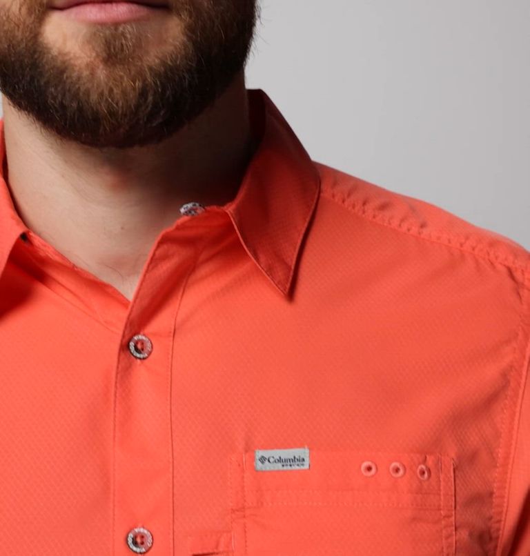 Men’s PFG Slack Tide Camp Shirt, Color: Melonade