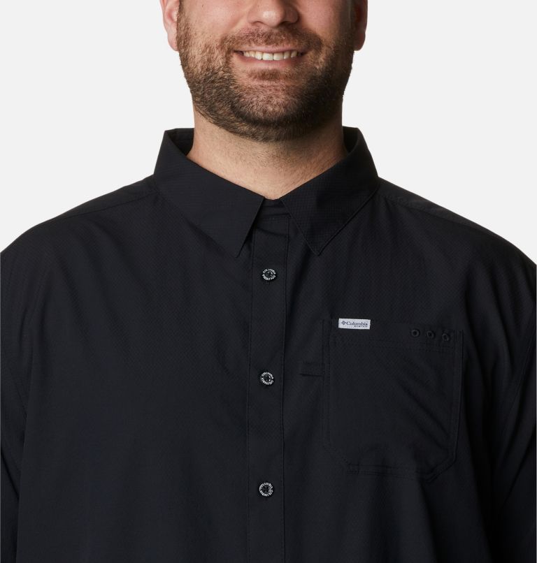 Men’s PFG Slack Tide Camp Shirt - Big, Color: Black, image 4