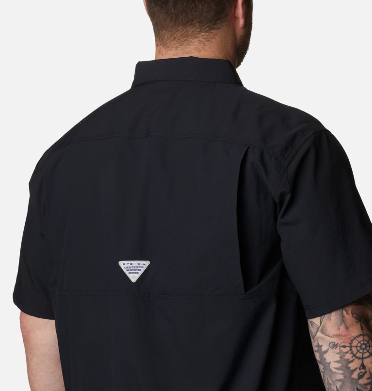 Men’s PFG Slack Tide Camp Shirt - Big, Color: Black, image 5