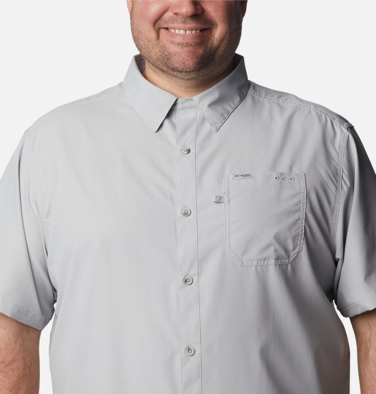 Men’s PFG Slack Tide Camp Shirt - Big, Color: Cool Grey, image 4