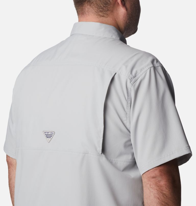 Thumbnail: Men’s PFG Slack Tide Camp Shirt - Big, Color: Cool Grey, image 5