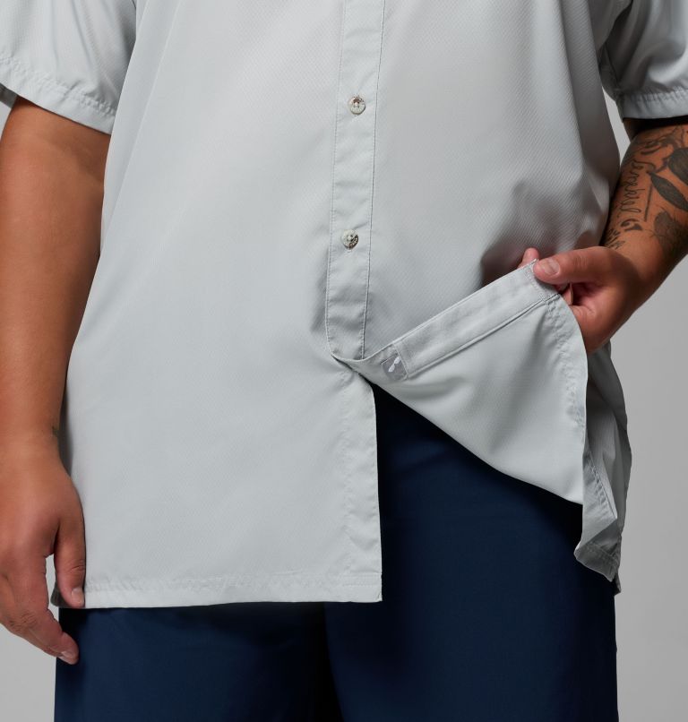 Men’s PFG Slack Tide Camp Shirt - Big, Color: Cool Grey, image 6