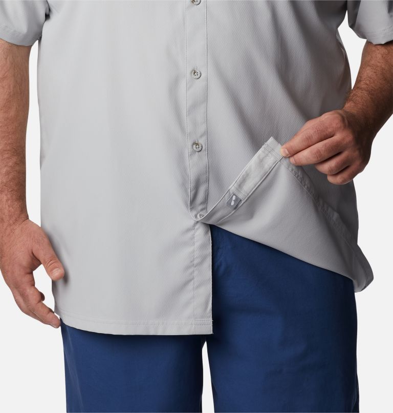 Thumbnail: Men’s PFG Slack Tide Camp Shirt - Big, Color: Cool Grey, image 6