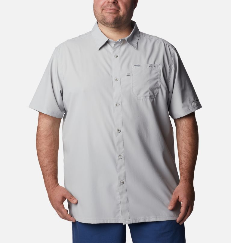 Men’s PFG Slack Tide Camp Shirt - Big, Color: Cool Grey, image 1
