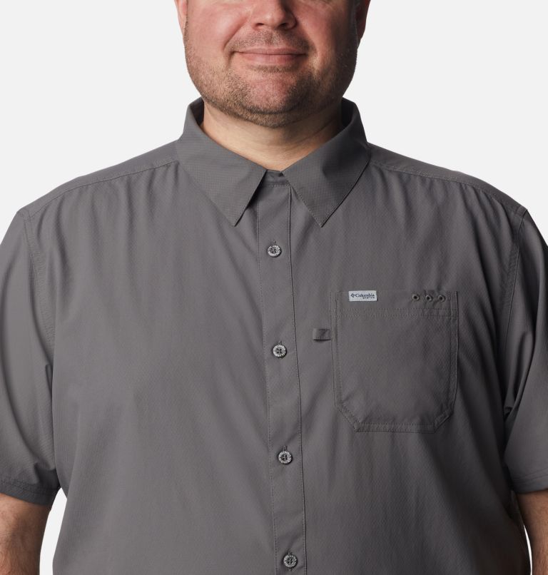 Men’s PFG Slack Tide Camp Shirt - Big, Color: City Grey, image 4