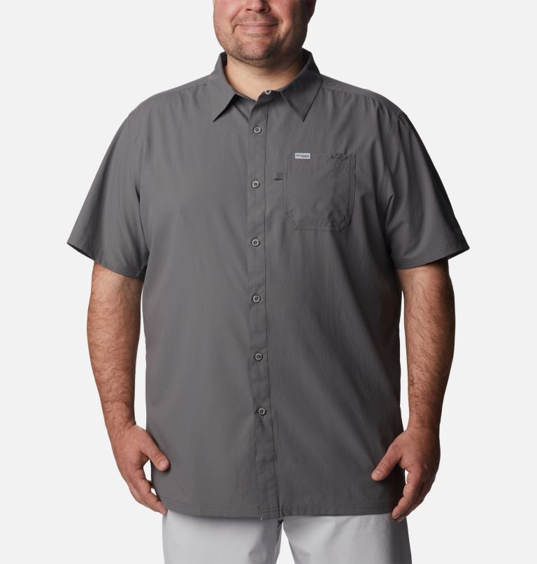 Men’s PFG Slack Tide Camp Shirt - Big, Color: City Grey, image 1