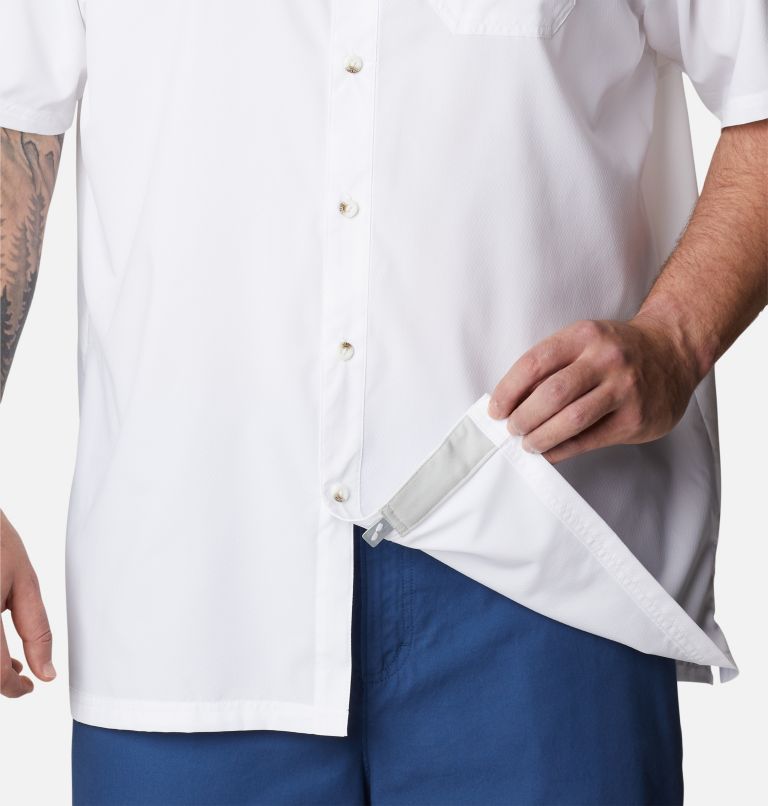 Men’s PFG Slack Tide Camp Shirt - Big, Color: White, image 6