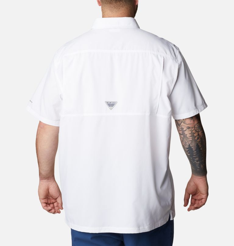 Men’s PFG Slack Tide Camp Shirt - Big, Color: White, image 2