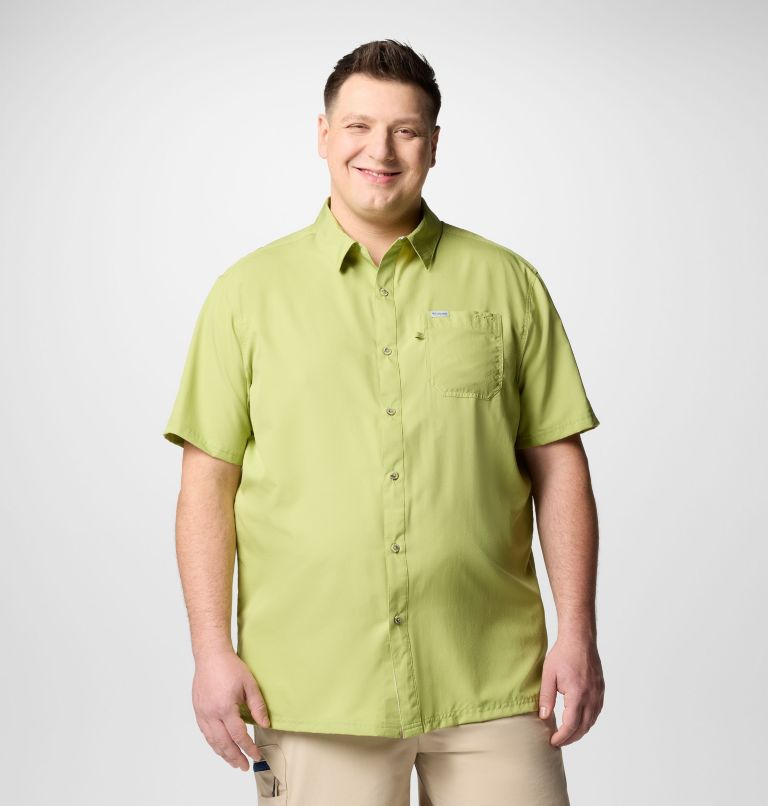 Men’s PFG Slack Tide Camp Shirt - Big, Color: Pear, image 1