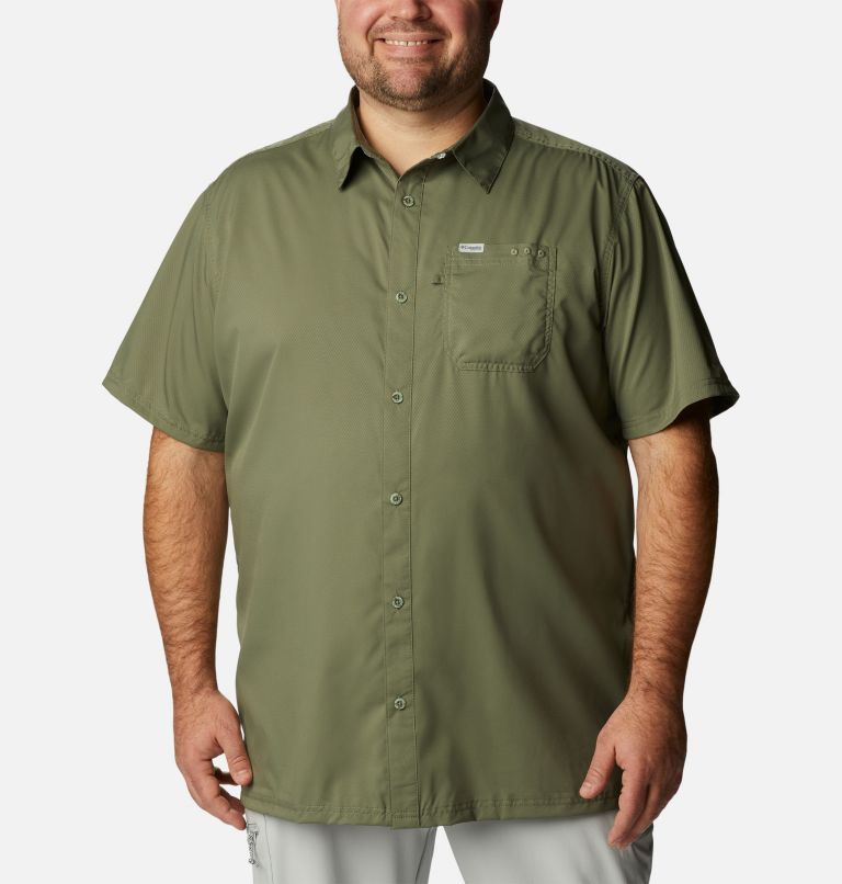 Men’s PFG Slack Tide Camp Shirt - Big, Color: Cypress, image 1