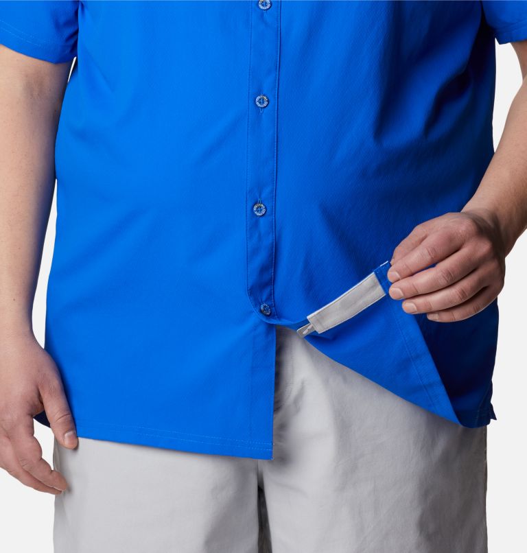 Men’s PFG Slack Tide Camp Shirt - Big, Color: Blue Macaw, image 6