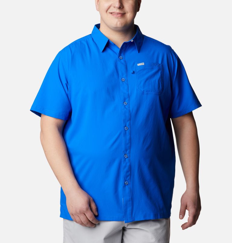 Men’s PFG Slack Tide Camp Shirt - Big, Color: Blue Macaw, image 1