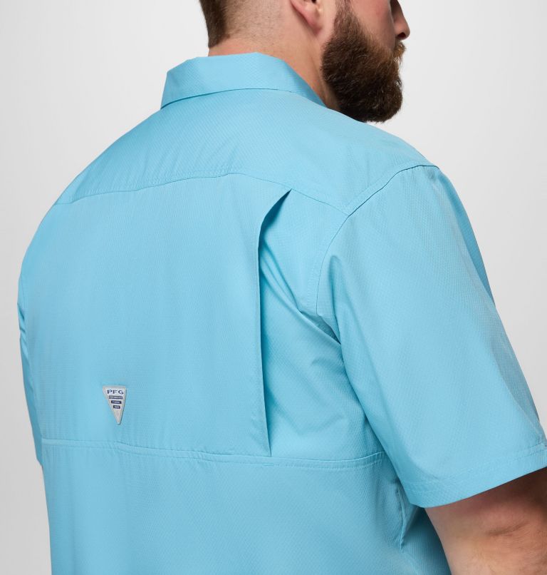 Men’s PFG Slack Tide Camp Shirt - Big, Color: Vintage Blue, image 7