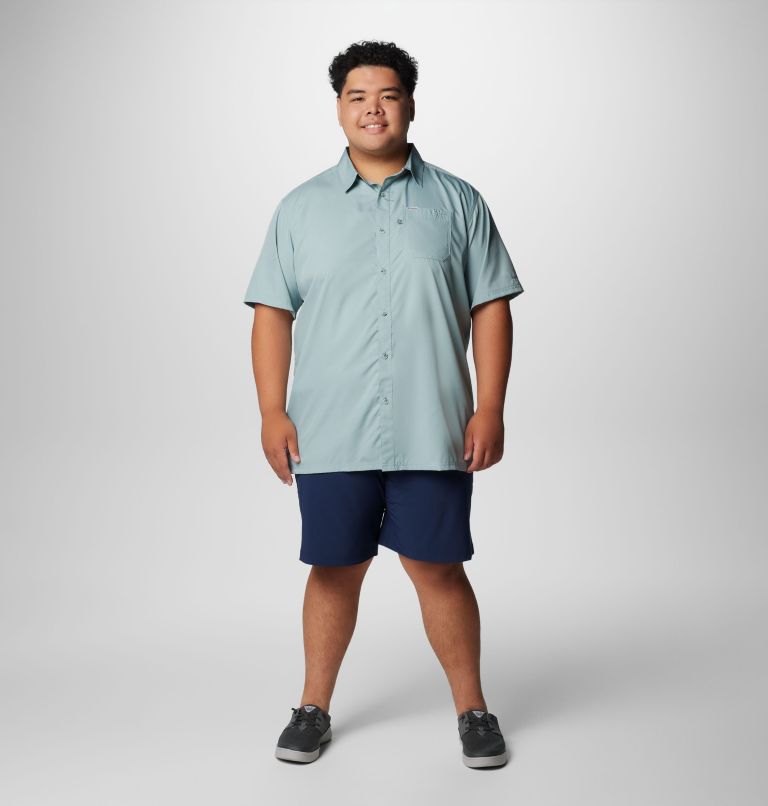 Men’s PFG Slack Tide Camp Shirt - Big, Color: Crushed Blue, image 3