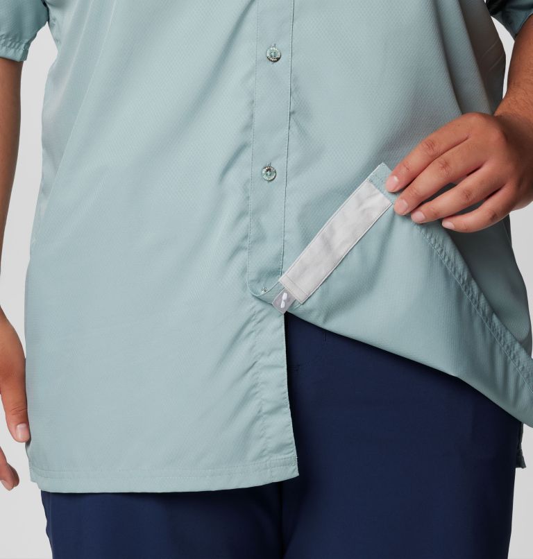 Men’s PFG Slack Tide Camp Shirt - Big, Color: Crushed Blue, image 7