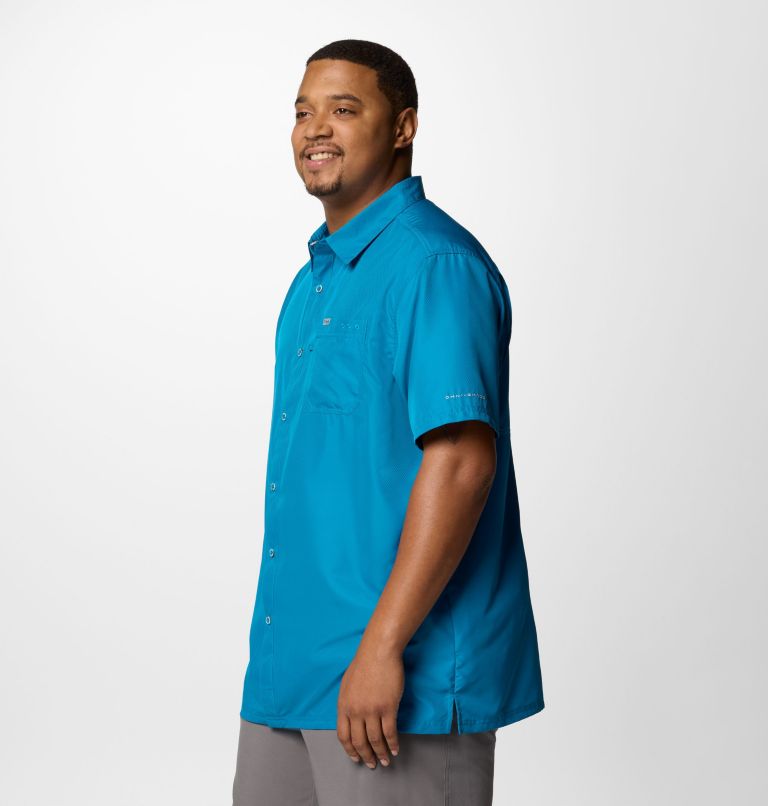 Men’s PFG Slack Tide Camp Shirt - Big, Color: Blue Echo, image 4