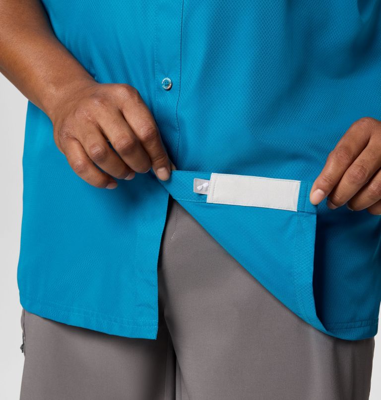Men’s PFG Slack Tide Camp Shirt - Big, Color: Blue Echo, image 7