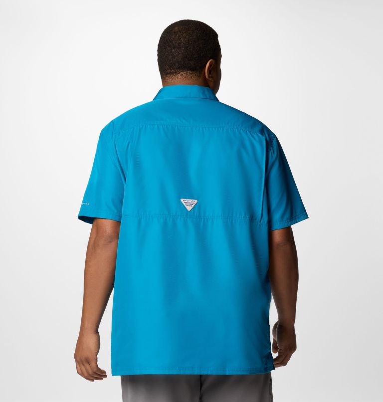 Men’s PFG Slack Tide Camp Shirt - Big, Color: Blue Echo, image 3
