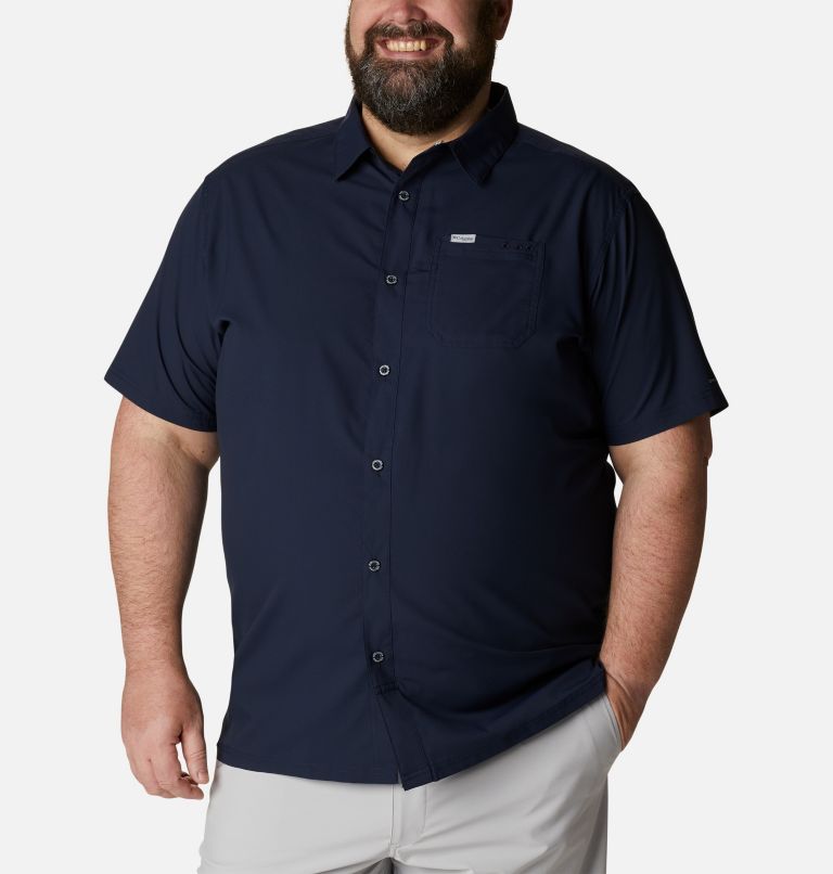 Men’s PFG Slack Tide Camp Shirt - Big, Color: Collegiate Navy, image 1