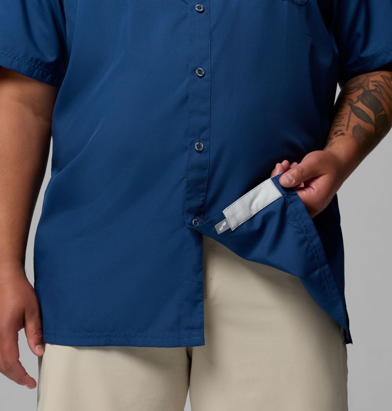 Men’s PFG Slack Tide Camp Shirt - Big, Color: Carbon, image 6