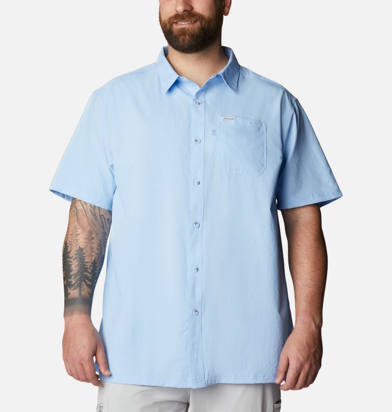 Men’s PFG Slack Tide Camp Shirt - Big, Color: Sail, image 1