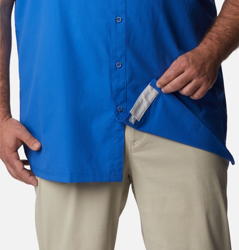 Men’s PFG Slack Tide Camp Shirt - Big, Color: Vivid Blue, image 6