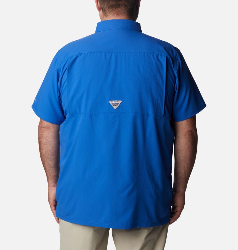 Men’s PFG Slack Tide Camp Shirt - Big, Color: Vivid Blue, image 2